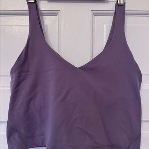 lululemon athletica Purple V-Neck Lounge Bra Tank